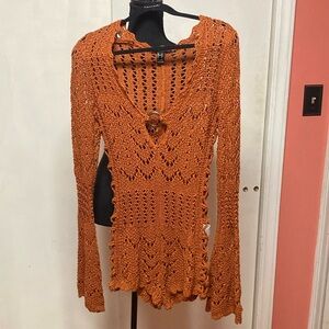 Forever 21 crochet romper